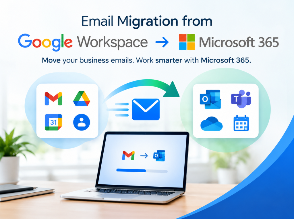 Google to Microsoft 365 Email Migration Kerala